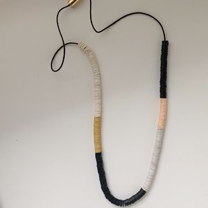 Beaded Colorblock Necklace